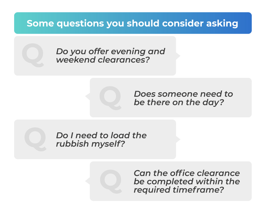 Questions you should ask your office waste clearance company